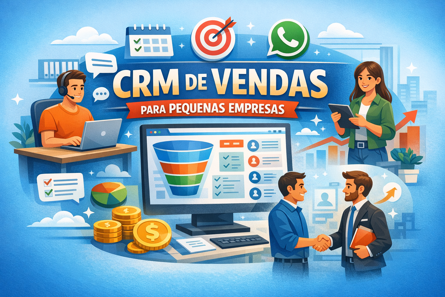 CRM de vendas para pequenas empresas